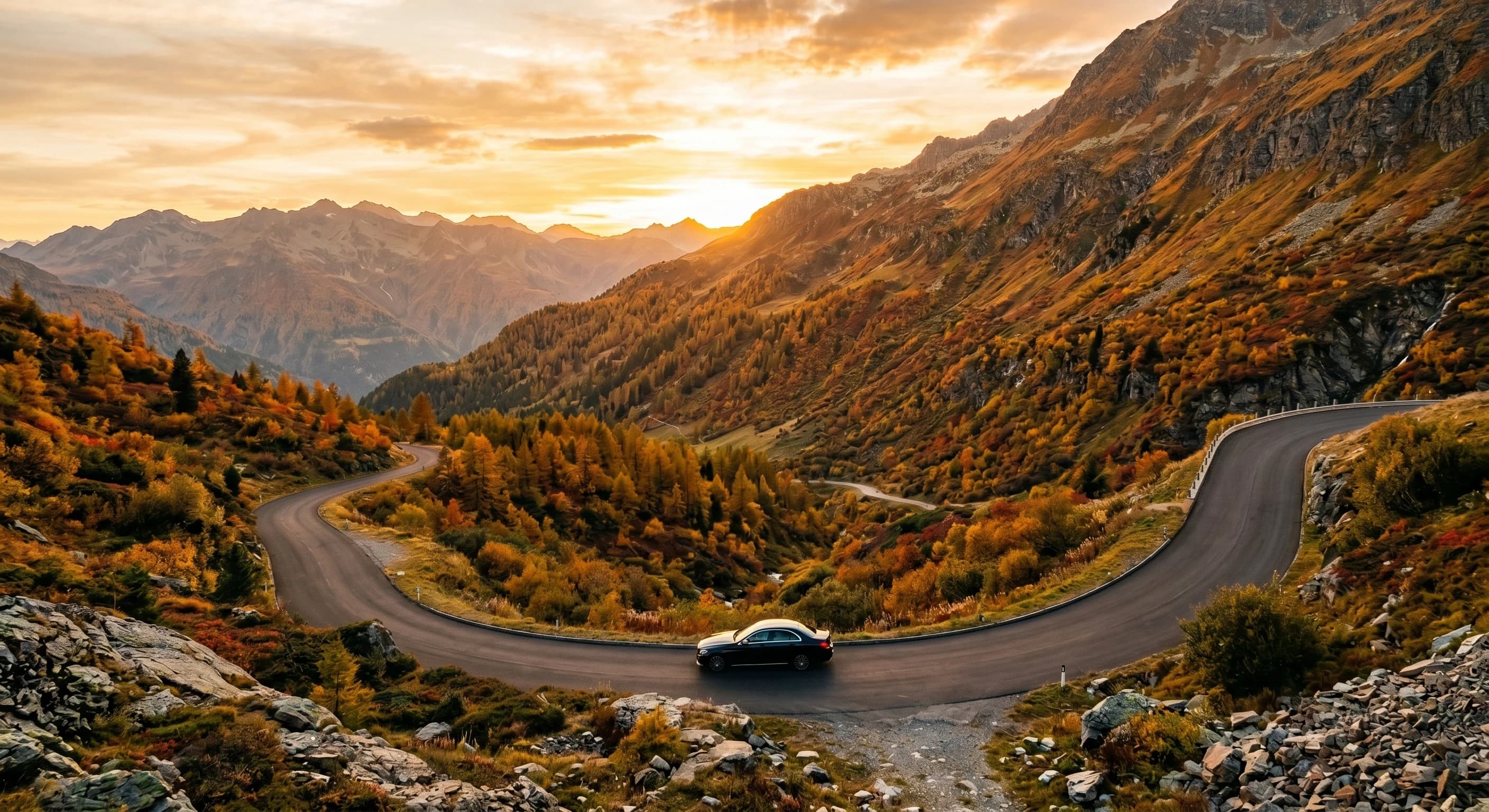 Bergstraße, golden hour